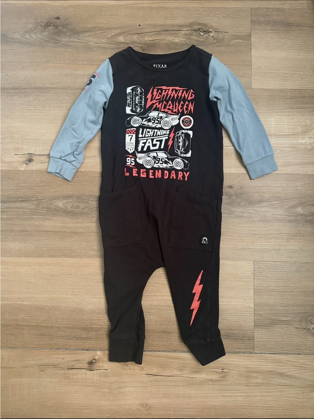 RAGS x Disney Pixar Cars Lightning McQueen Romper – 18–24M